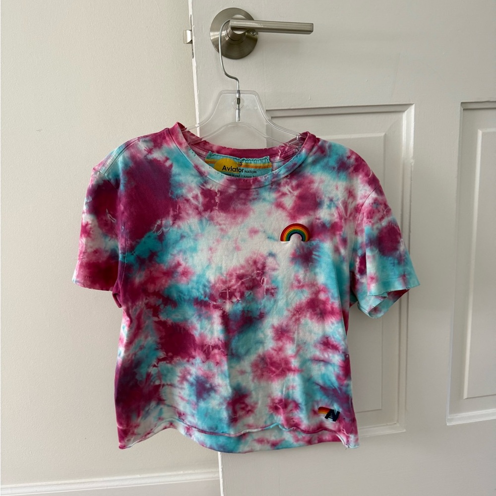 Aviator Nation Tie-Dye Tee in perfect condition